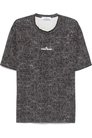 Stone Island T-Shirt mit Logo-Stickerei