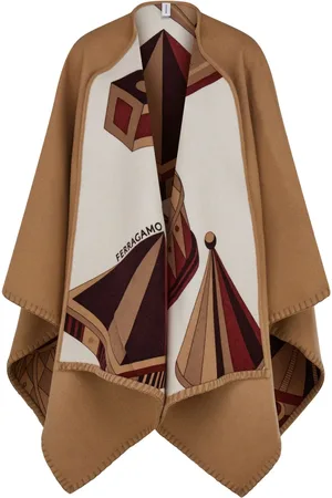 Salvatore Ferragamo Wendbares Cape mit Nadir-Print