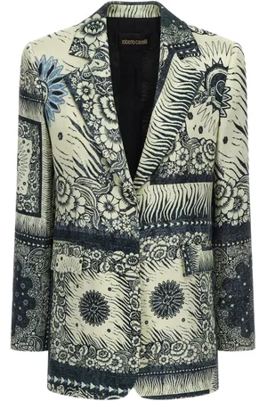 Roberto Cavalli Blazer mit Bandana-Print