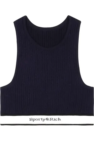 Sporty & Rich Oberteil mit Zopfmuster