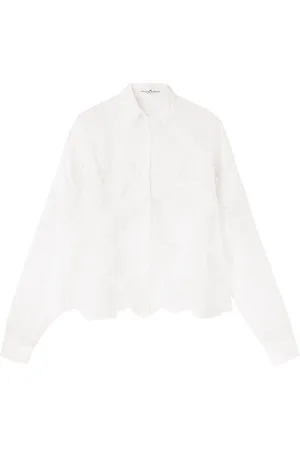ERMANNO SCERVINO Hemd mit Spitzeneinsatz