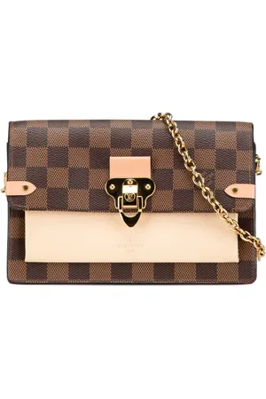 LOUIS VUITTON 2019 Damier Ebene Vavin Portemonnaie mit Kettenriemen