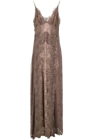 Alberta Ferretti Kleid mit Spitzenstickerei