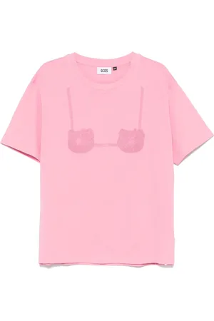 GCDS X Hello Kitty T-Shirt mit BH-Print