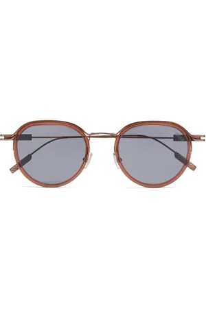 Ermenegildo Zegna Sonnenbrille mit rundem Gestell