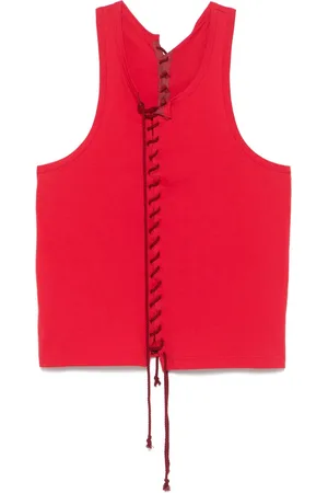 YOHJI YAMAMOTO Tanktop mit Schnürung