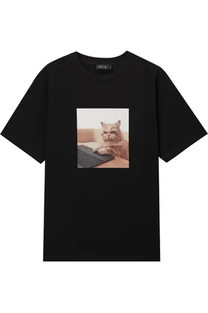 tout a coup T-Shirt mit grafischem Katzen-Print