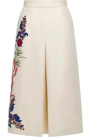 Roberto Cavalli Midirock mit Blumenstickerei