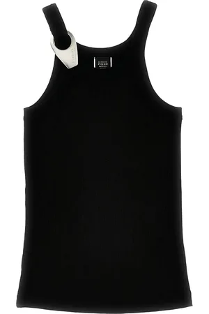 Pinko Tanktop mit Logo-Schild