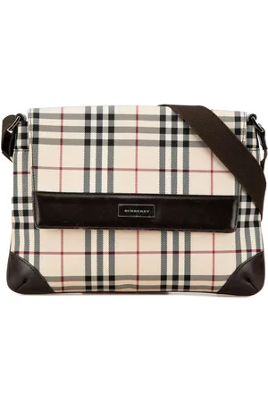 Burberry 2000-2017 House Check Canvas Umhängetasche mit Klappe