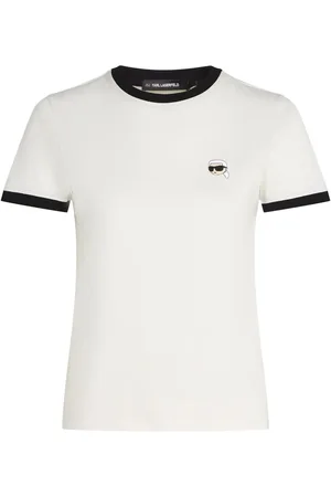 Karl Lagerfeld Ikon T-Shirt mit Kontrastpaspeln