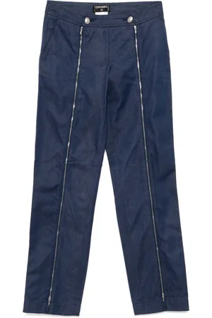 CHANEL 2004 Hose mit Reißverschlussdetail