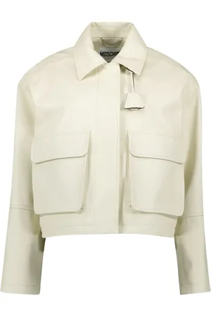 Moschino Klassische Lederjacke