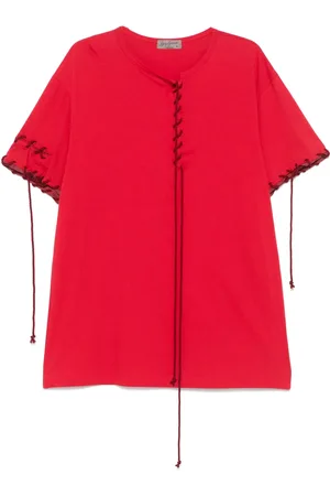YOHJI YAMAMOTO T-Shirt mit Ziernähten