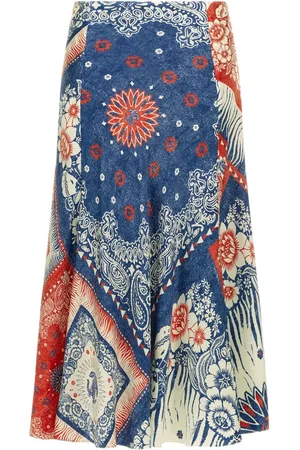 Roberto Cavalli Midirock mit Bandana-Print