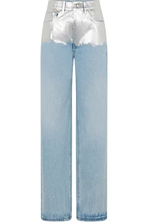 Paco rabanne Jeans im Metallic-Look