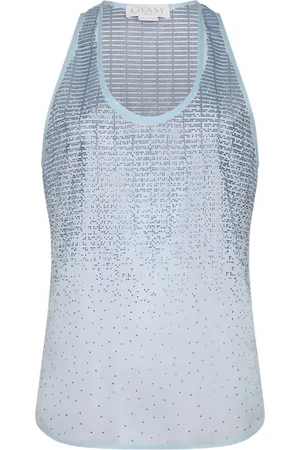GENNY Tanktop im Metallic-Look