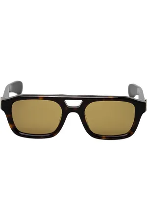 Alexander McQueen Sonnenbrille mit eckigem Gestell