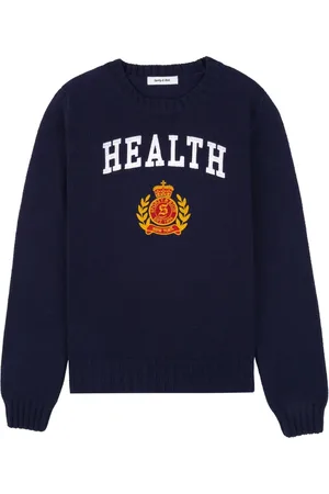 Sporty & Rich Intarsien-Pullover mit Slogan