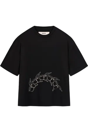 ROUGH. T-Shirt mit grafischer Stickerei