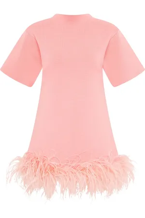 RACHEL GILBERT Kleid mit Federn