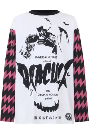 GCDS Langarmshirt mit Dracula-Print