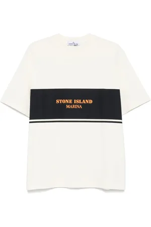 Stone Island T-Shirt mit Logo-Print
