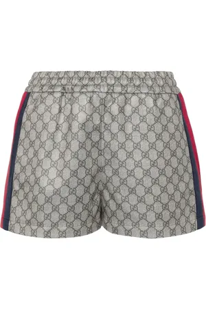 Gucci Shorts mit Webstreifen und Logo