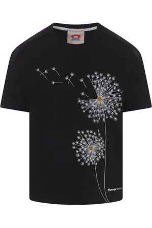Flower Mountain T-Shirt mit Löwenzahn-Print