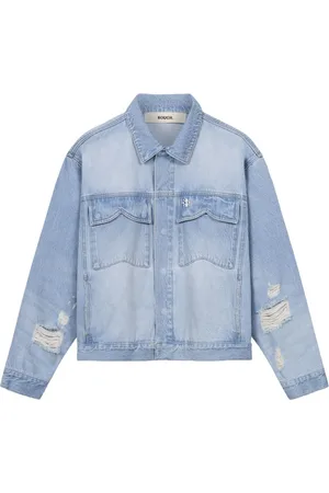 ROUGH. Jeansjacke im Distressed-Look