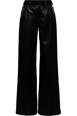 ALICE+OLIVIA Trish Hose aus Faux-Leder