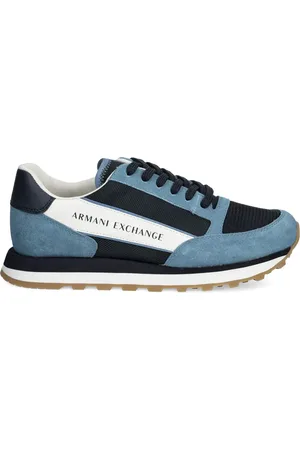 Armani Exchange Sneakers mit Wildledereinsätzen