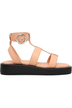 HUGO BOSS Flatform-Sandalen mit Klettverschluss