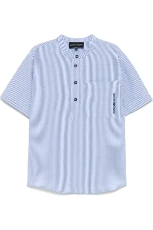 Emporio Armani Hemd mit Logo-Stickerei
