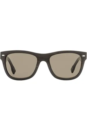 Ermenegildo Zegna Sonnenbrille mit eckigem Gestell