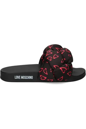 Moschino Pantoletten mit Print