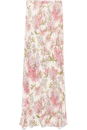 Faliero Sarti Midirock mit Blumen-Print