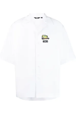 GCDS Hemd mit Logo-Prägung