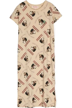The Animals Observatory T-Shirtkleid mit Print