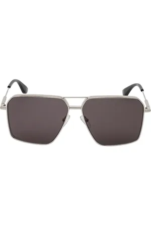 Alexander McQueen Sonnenbrille mit eckigem Gestell