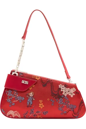 GCDS Kleine Comma Notte Jacquard-Tasche