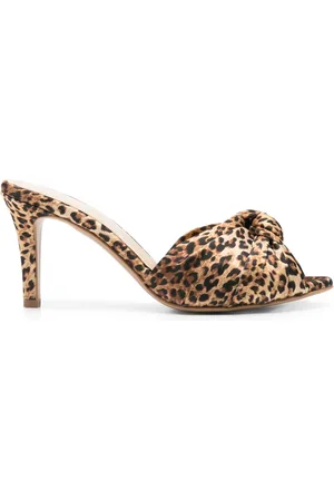 GINISSIMA Sandalen mit Leoparden-Print 80mm