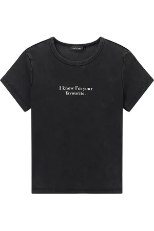 tout a coup T-Shirt mit Slogan-Print