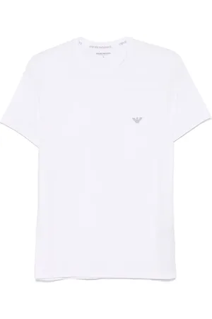 Emporio Armani T-Shirt mit Logo-Stickerei