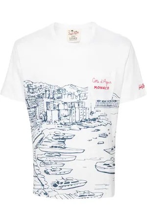 MC2 SAINT BARTH Monaco T-Shirt aus Leinen