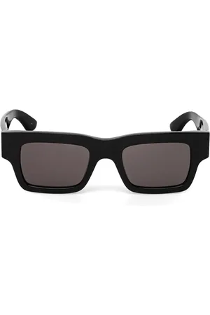 Alexander McQueen Sonnenbrille mit eckigem Gestell