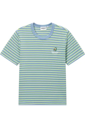 Chocoolate Gestreiftes T-Shirt mit Logo