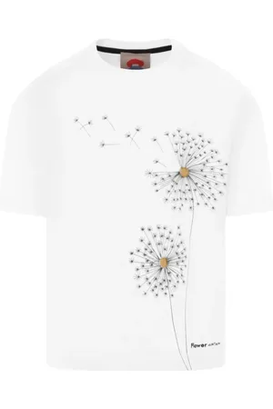 Flower Mountain T-Shirt mit Löwenzahn-Print