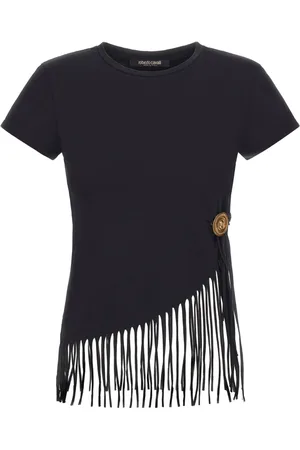 Roberto Cavalli T-Shirt mit Fransen