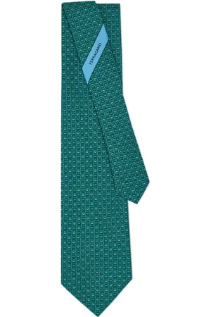 Salvatore Ferragamo Seidenkrawatte mit Gancini-Print